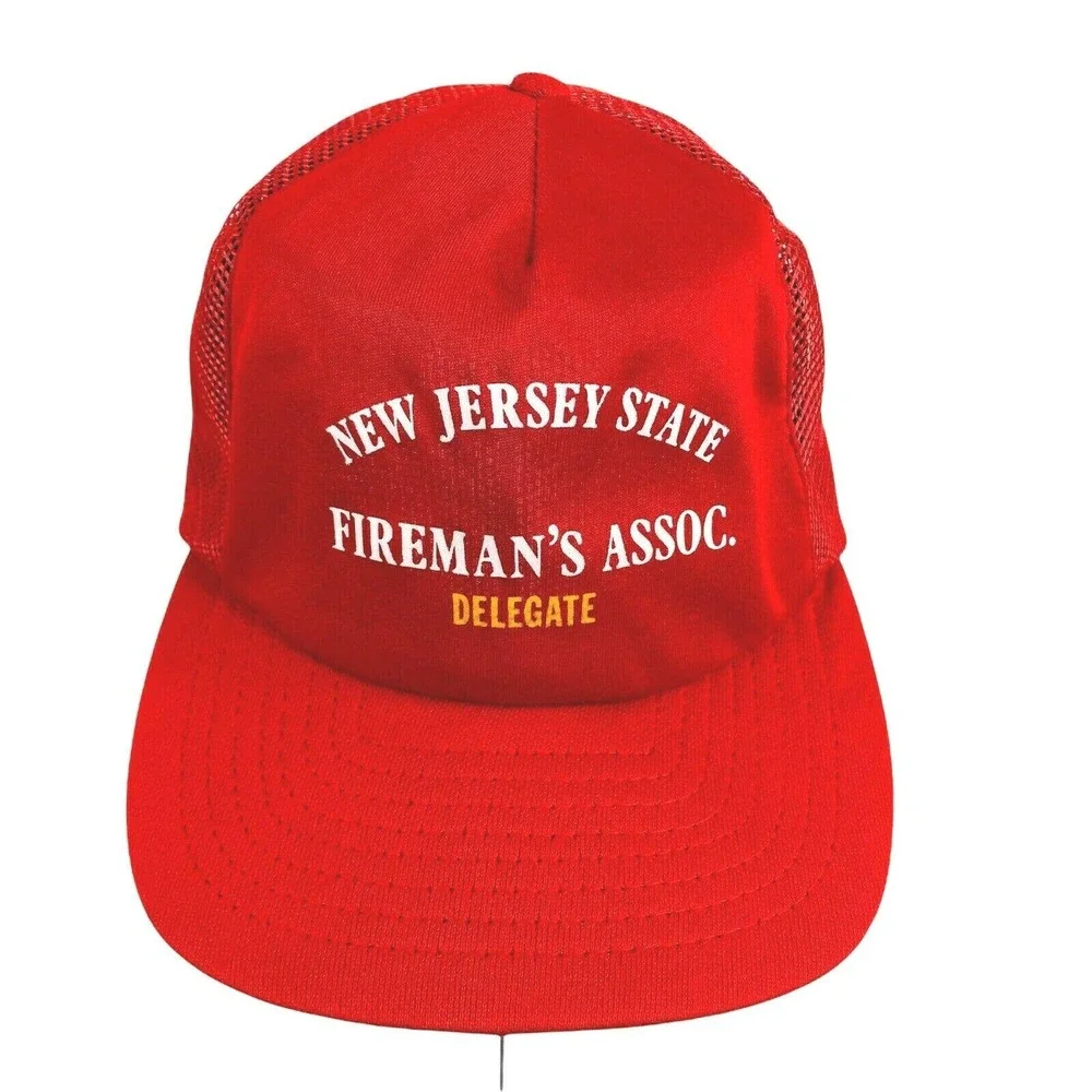 Vintage New Jersey Firemans Assoc. Hat‎ Size M-L